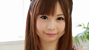 A Perfect Japanese Teen'S Tease And Play With Toys