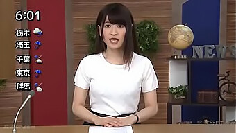 Japansk Anchorwoman'S Solo Session