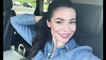 Brunette Miranda Cosgrove Masturbates To Orgasm