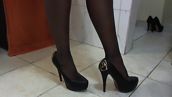 New Heels And Stockings