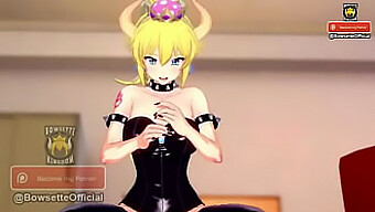 Masturbazione Solitaria Con Bowsette - Istruzioni Di Handjob Anime