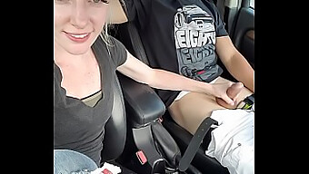 Public Blowjob And Handjob Lead To A Hot Roadhead Climax