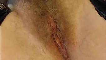 Amateur Blonde'S Hairy Pussy In Closeup