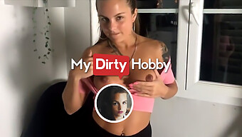 Mydirtyhobby'S German Beauty Arya Laroca'S New Neighbour Gets A Blowjob