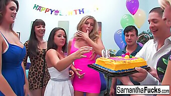 การเฉลิมฉลองวันเกิดของ Samantha จบลงด้วยการสนุกสนานกันอย่างเป็นบ้าเป็นหลังที่ดุเดือดและบ้าคลั่ง