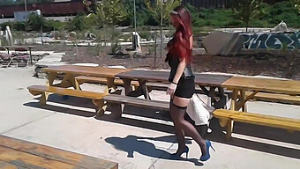 Stockings On A Walk In The Park