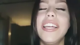 A Long And Naughty Tongue By A European Beauty