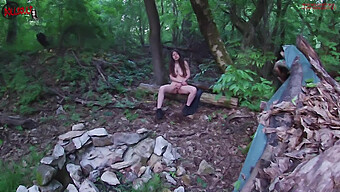 Czech Teen With Big Tits Gets Off In The Great Outdoors