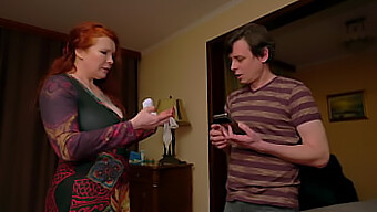 Big Natural Tits Milf Scolds Her Chubby Husband'S Used Condoms