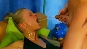 German Blonde Gets Wet And Wild In Retro Orgies