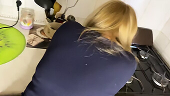 Bareback Anal Sex With A Big Cock In The Kitchen