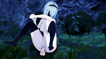 Yorha 2b Får En Creampie Bakfra I Nier Automata