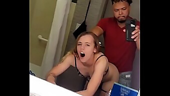 College Freshman Petite Gets Fucked In Hotel Bathroom