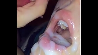 Real Amateur Teen Gets A Big Cumshot In Mouth