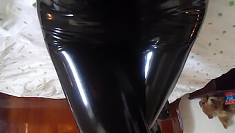 Femdom Mistress In Latex Teases And Masturbates