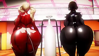 Ann And Makoto'S Hourglass Inflation In 3d Porn